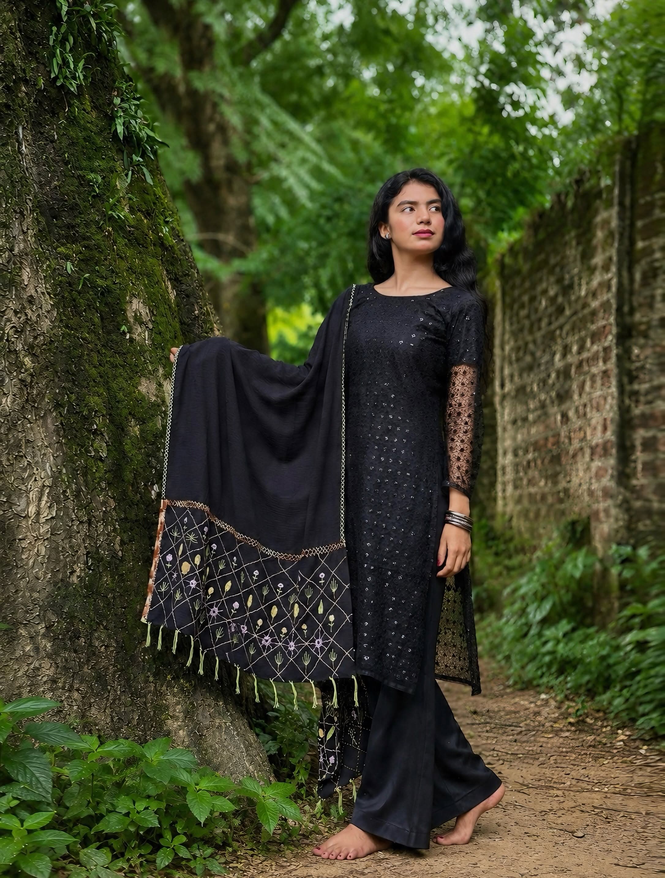Silk Faille & Hand Embroidery